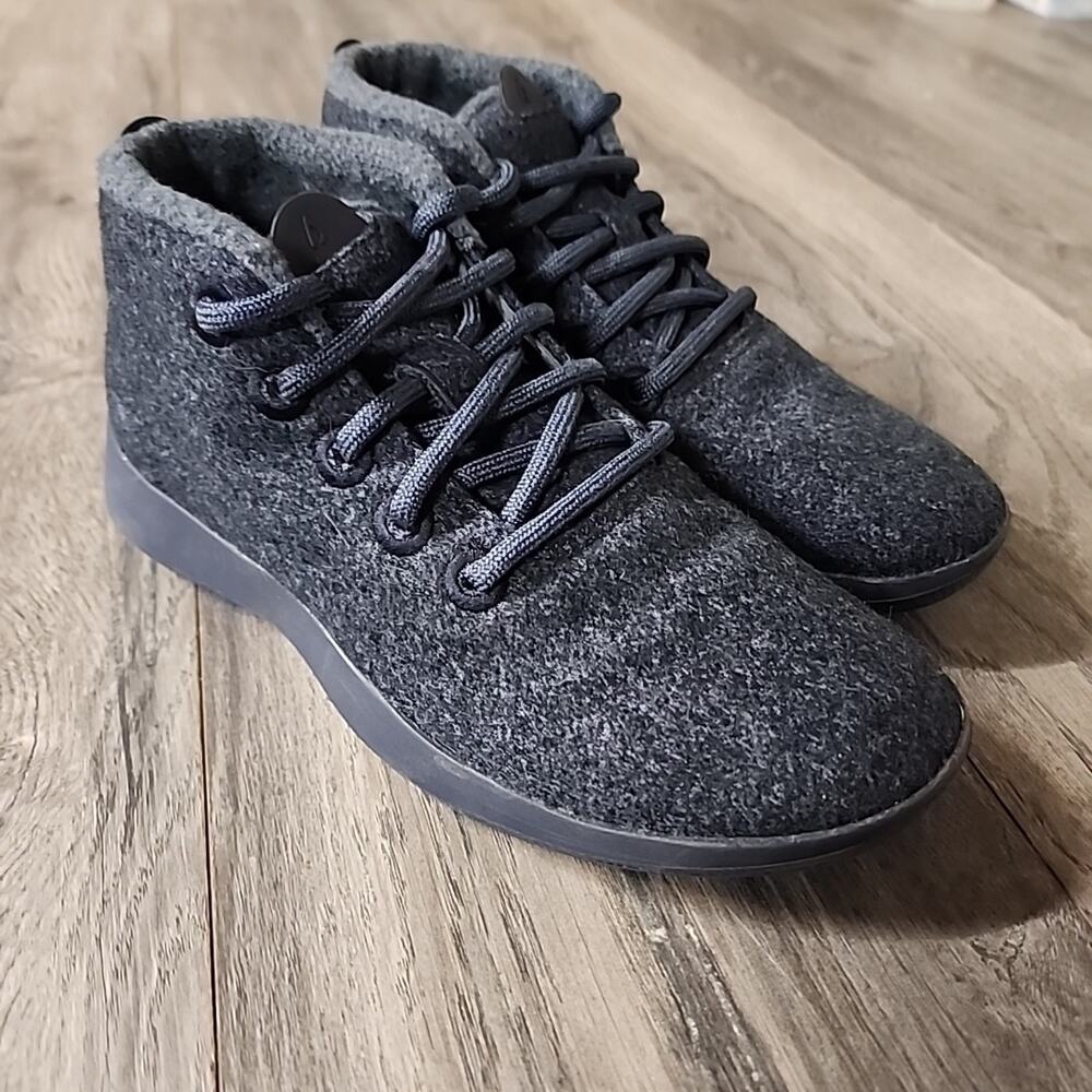 Allbirds High Top Runner Up Mizzles Shoes Merino Wool Blue Savanna Night Size 7